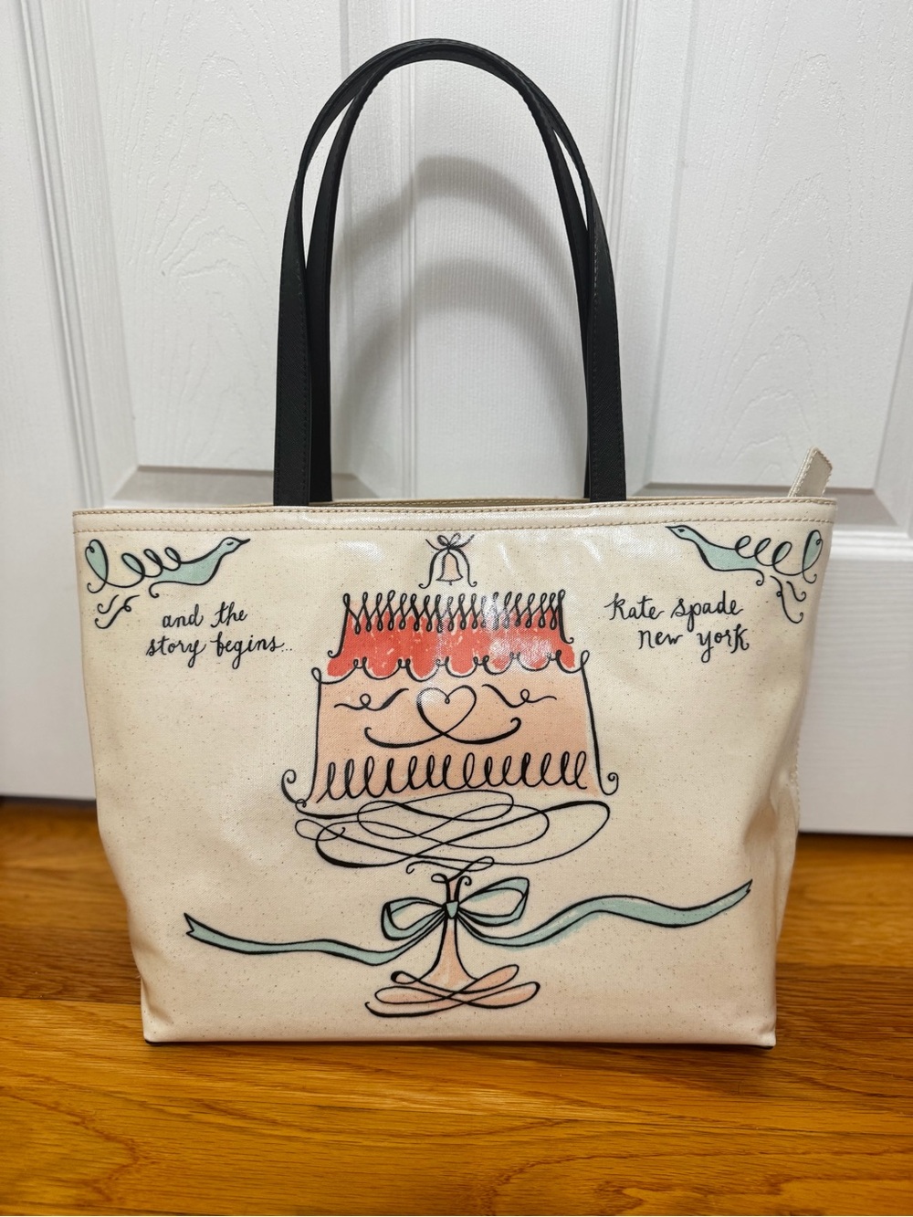 kate spade cream tote